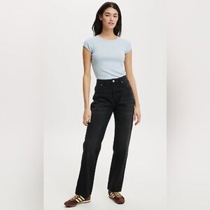 Black Cotton-On Long Straight Leg. NWOT. 2.‎